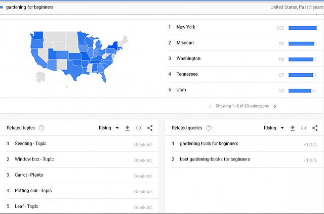 Google trends and how to narrow down a niche