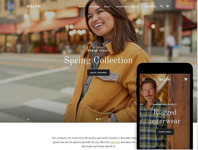 Free Shopify theme Brooklyn