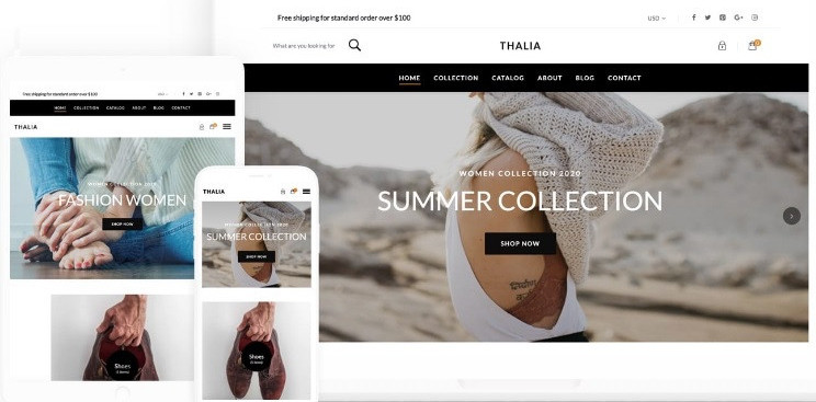 Free Shopify theme Thalia