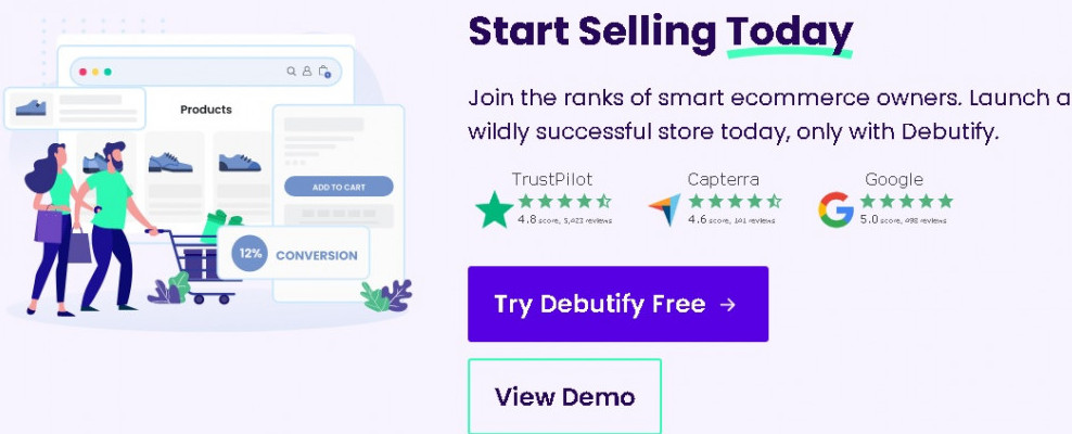 Set up you eCommerce store with Debutify