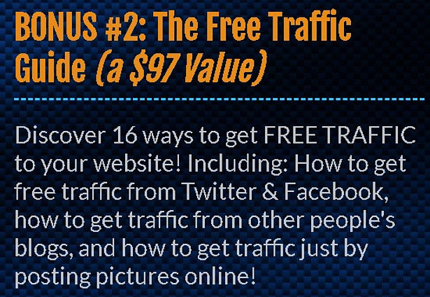 Bonus of free traffic guide with what is 12 Minute Affiliate program