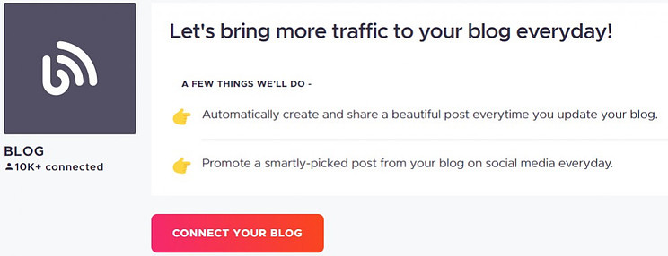 connect your blog with free social scheduling tools